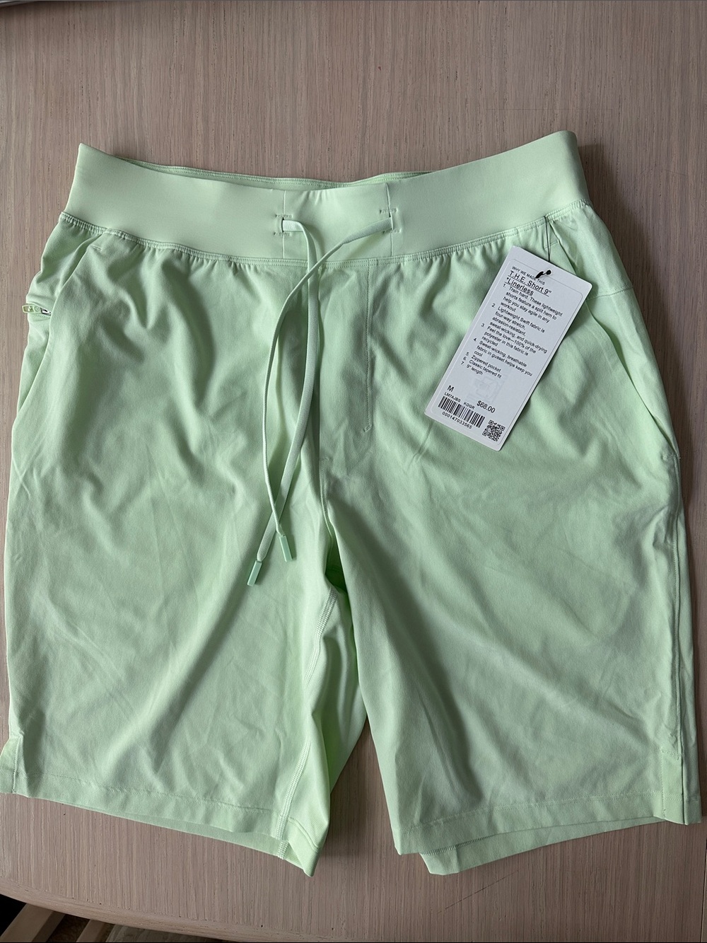 NWT Lululemon Men T.H.E. short 9” Linerless size M